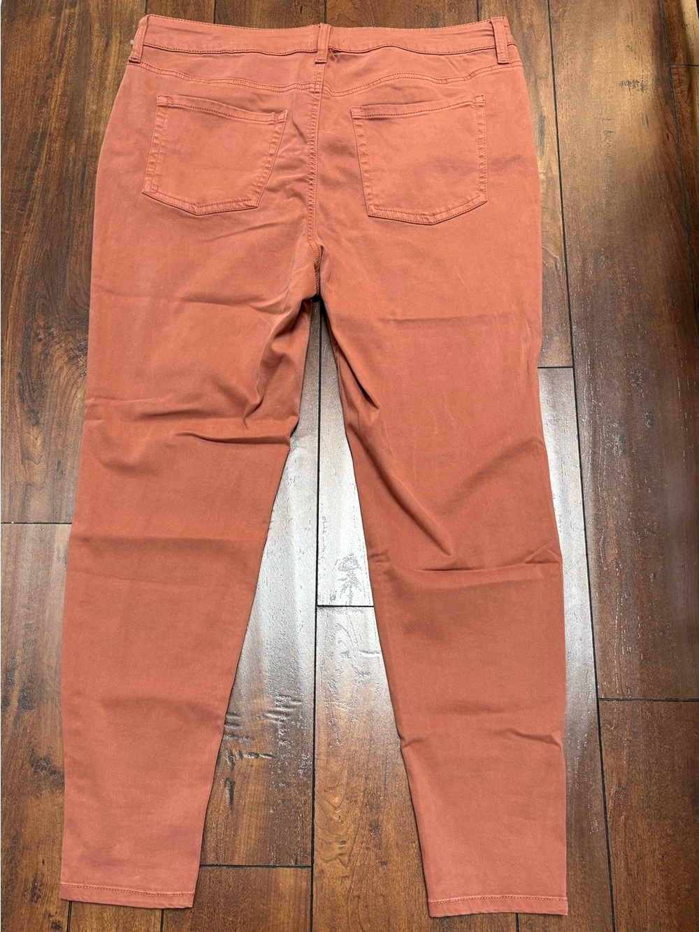 m jeans by maurices Women's High Rise Skinny Jeans in Rust Size 18W - Picture 3 of 8